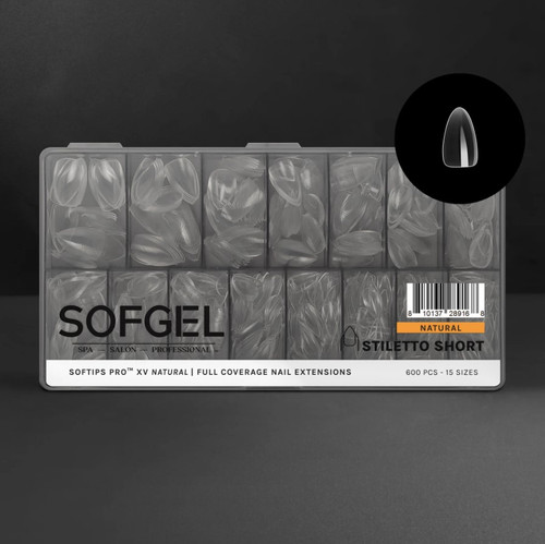SOFTIPS PRO™ XV | Natural - STILETTO - Short
