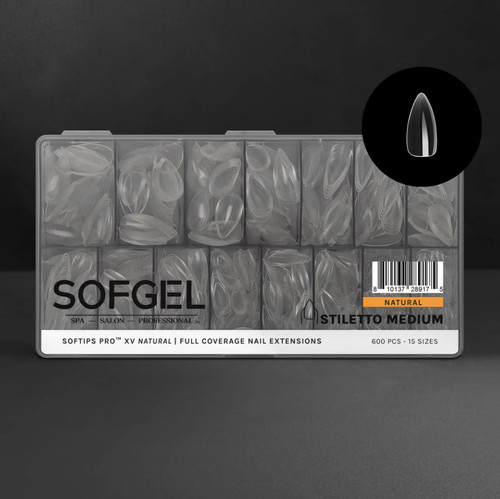 SOFTIPS PRO™ XV | Natural - STILETTO - Medium