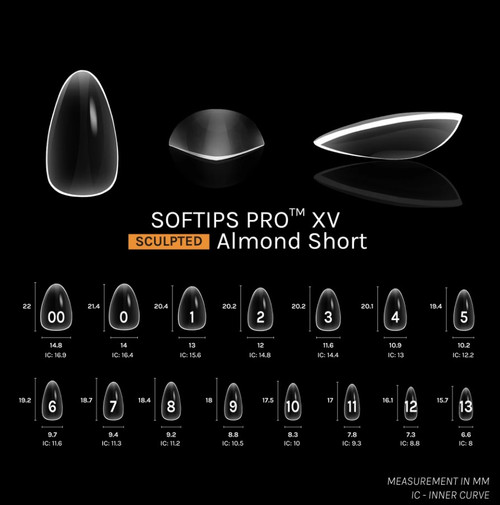 SOFTIPS PRO™ XV | Sculpted - ALMOND  - Short