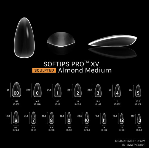 SOFTIPS PRO™ XV | Sculpted - ALMOND  - Medium