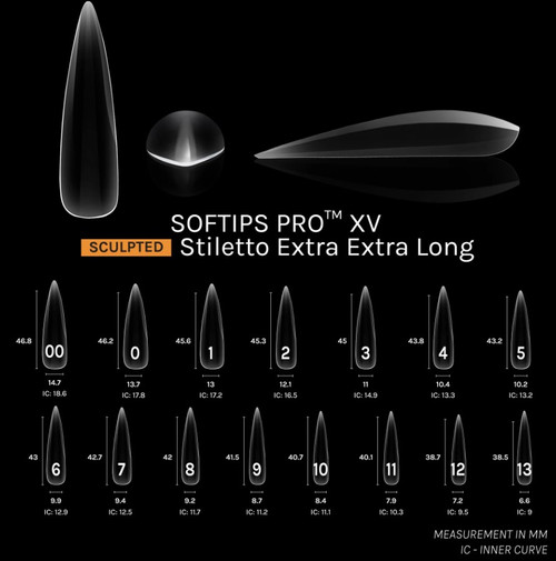 SOFTIPS PRO™ XV | Sculpted - STILETTO - Extra Extra Long