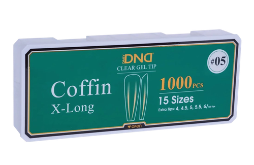 DND Soft Gel Tips - #05 Coffin X-Long