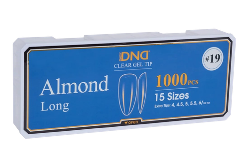 DND Soft Gel Tips - #19 Almond Long