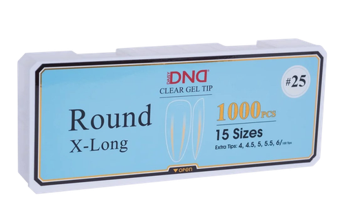 DND Soft Gel Tips - #25 Round X-Long
