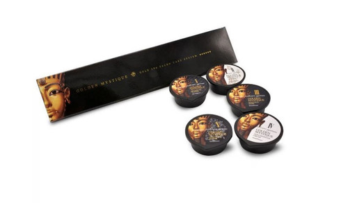 Golden Mystique Gold Spa Pedicure 5 steps Salon Care System Capsule Kit
