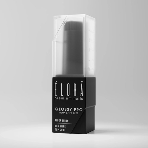 Élora *Glossy Pro Hema & TPO free Non-wipe Super Shiny Gel Top Coat