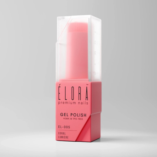 ÉLORA Hema & TPO Free Luxury Gel Polish - EL005 - CORAL LUMIÈRE