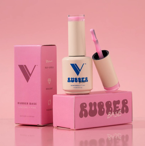 V Beauty Pure Rubber Base - Sincerely Pink 15ml/0.5oz
