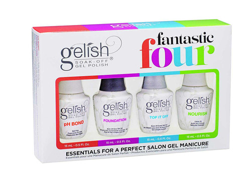 Gelish Fantastic Four Essentials Collection Soak Off Gel Kit GEL TOP