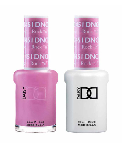 DND Gel & Matching Lacquer- 451 ROCK N ROSE
