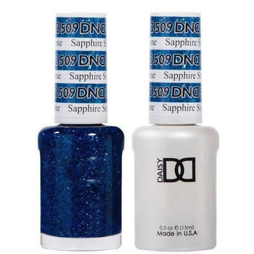 DND Gel & Matching Lacquer- 509 SAPPHIRE STONE