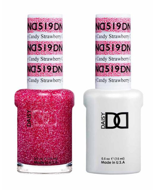 DND Gel & Matching Lacquer- 519 STRAWBERRY CANDY