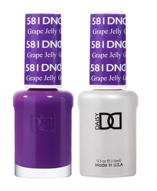 DND Gel & Matching Lacquer- 581 GRAPE JELLY