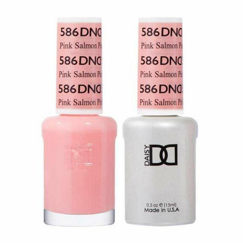 DND Gel & Matching Lacquer- 586 PINK SALMON