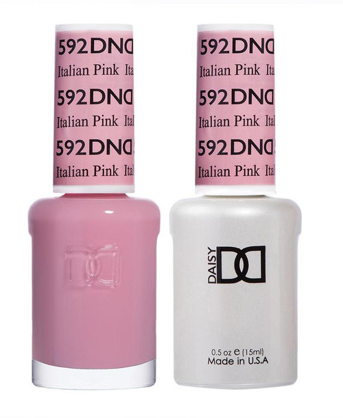 DND Gel & Matching Lacquer- 592 ITALIAN PINK