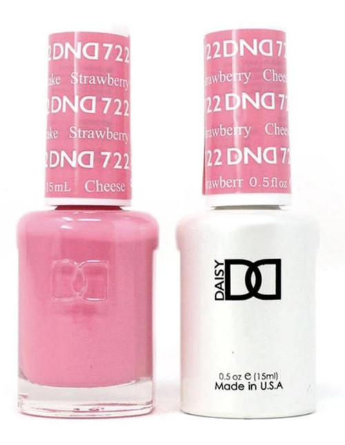 DND Gel & Matching Lacquer- 722 STRAWBERRY CHEESECAKE
