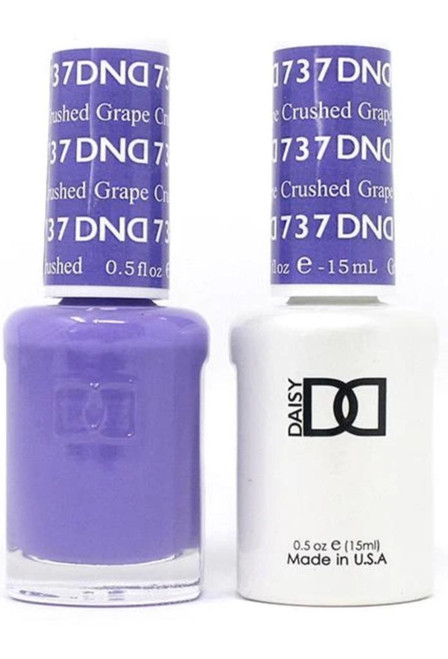 DND Gel & Matching Lacquer- 737 CRUSHED GRAPE