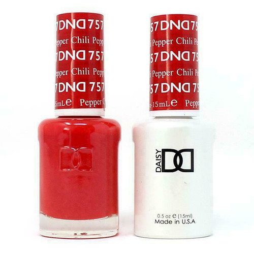 DND Gel & Matching Lacquer- 757 CHILI PEPPER