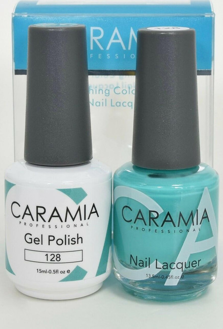 Caramia #128 -Gel and matching lacquer set