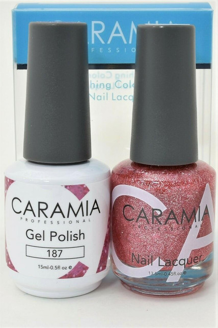 Caramia #187 -Gel and Matching Lacquer Set