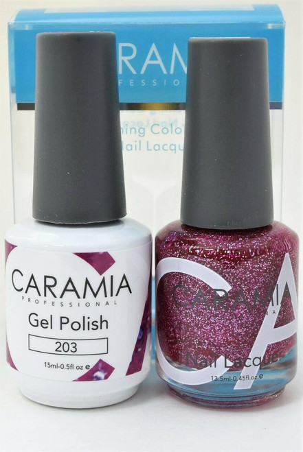 Caramia #203 -Gel and matching lacquer set