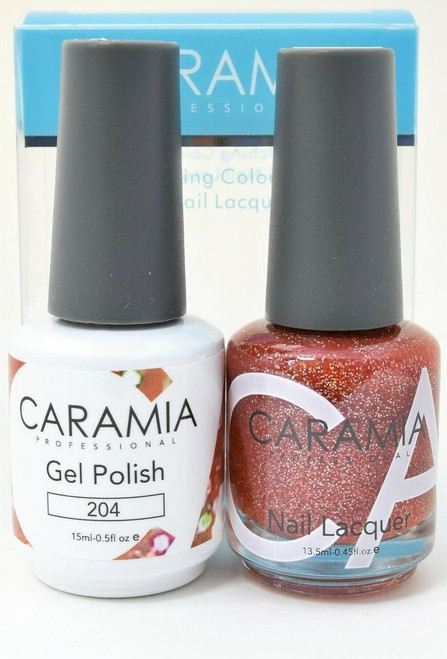 Caramia #204 -Gel and matching lacquer set