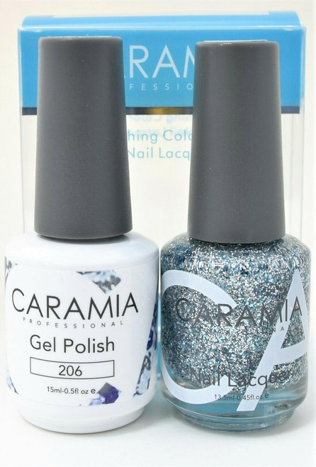 Caramia #206 -Gel and Matching Lacquer Set