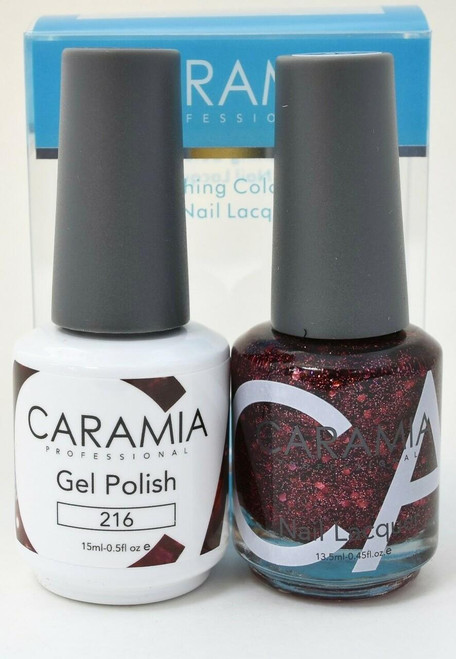Caramia #216 -Gel and matching lacquer set