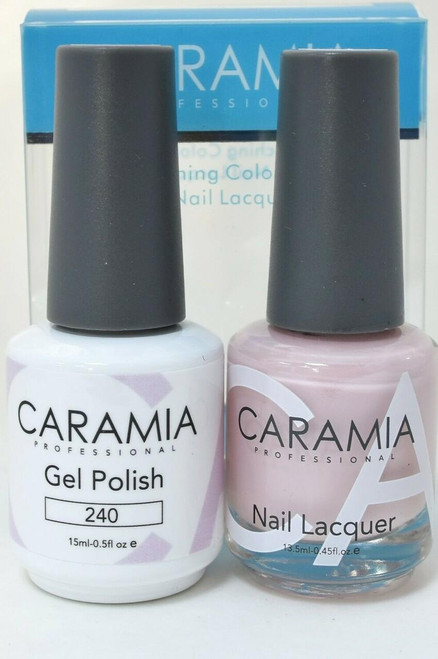 Caramia #240 -Gel and matching lacquer set