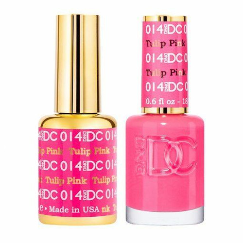 DC Duo #014 Tulip Pink- Gel Polish & Matching Lacquer