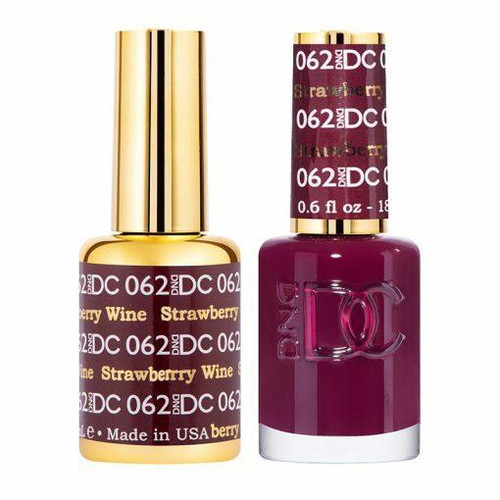 DC Duo #062 Strawberry Wine- Gel Polish & Matching Lacquer