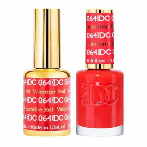 DC Duo #064 Valentine Red- Gel Polish & Matching Lacquer