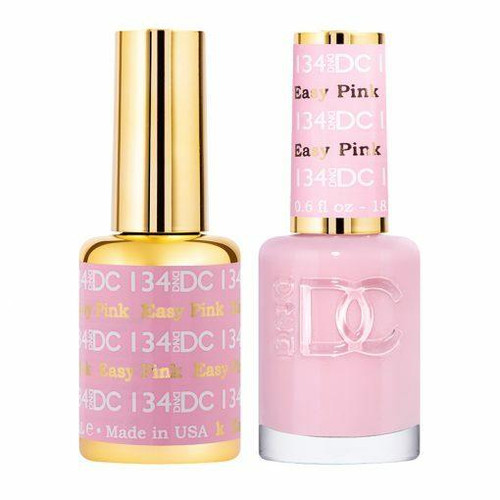 DC Duo #134 Easy Pink- Gel Polish & Matching Lacquer