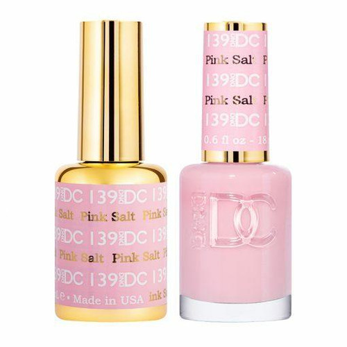 DC Duo #139 Pink Salt- Gel Polish & Matching Lacquer
