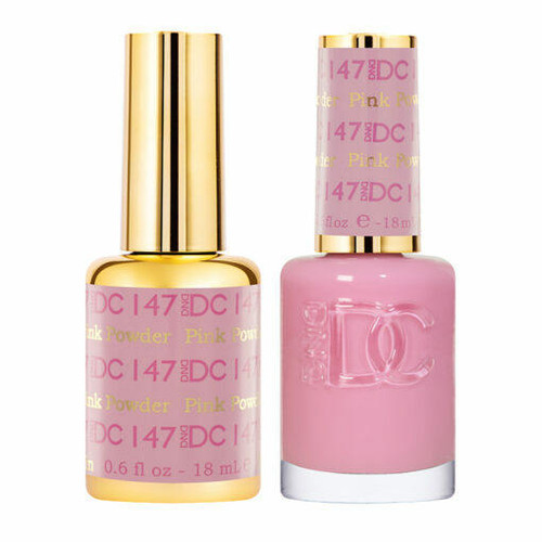 DC Duo #147 Pink Powder- Gel Polish & Matching Lacquer