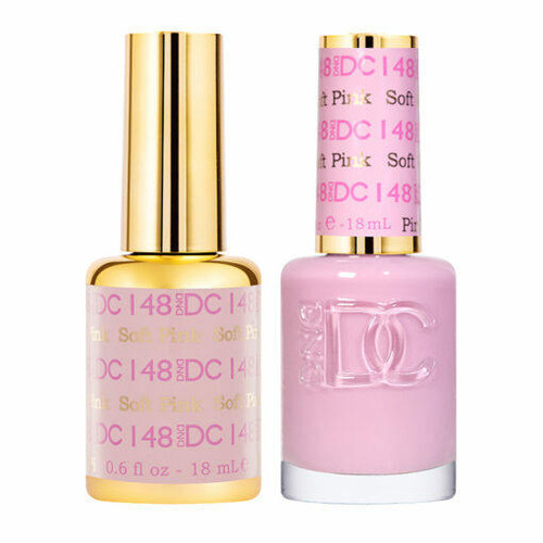 DC Duo #148 Soft Pink- Gel Polish & Matching Lacquer
