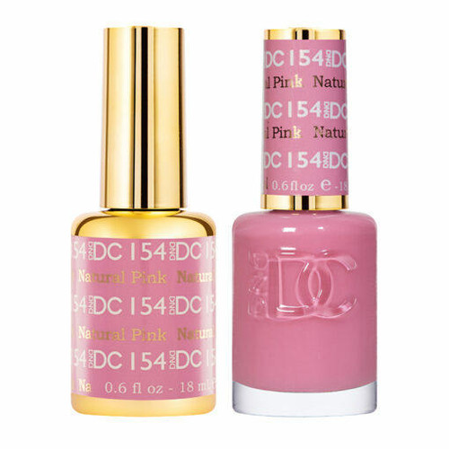 DC Duo #154 Natural Pink- Gel Polish & Matching Lacquer
