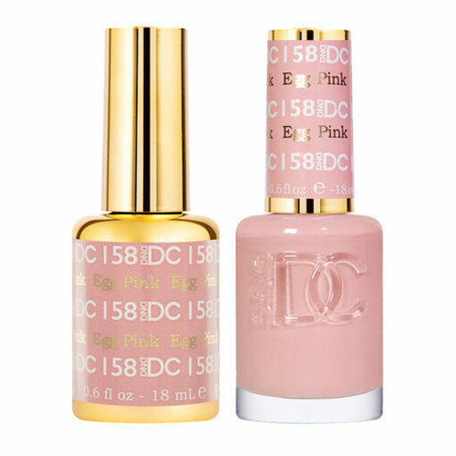 DC Duo #158 Egg Pink- Gel Polish & Matching Lacquer