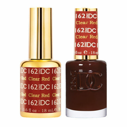 DC Duo #162 Clear Red- Gel Polish & Matching Lacquer