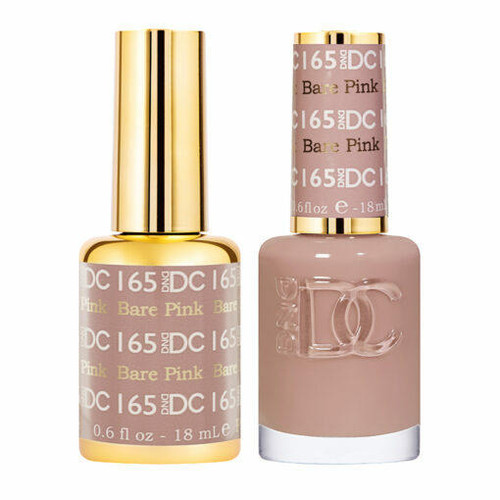 DC Duo #165 Bare Pink- Gel Polish & Matching Lacquer