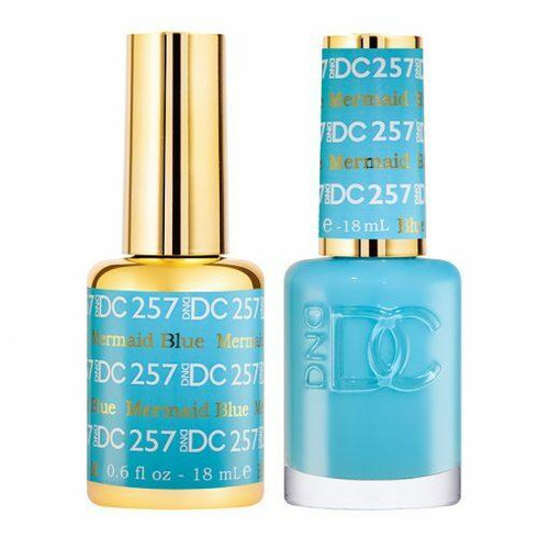 DC Duo #257 Mermaid Blue- Gel Polish & Matching Lacquer