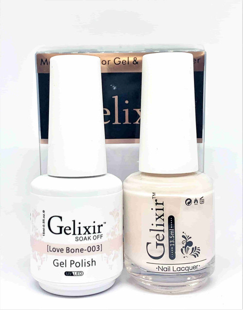 Gelixir Gel Polish & Matching Lacquer- #003 Love Bone
