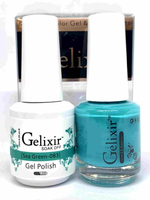Gelixir Gel Polish & Matching Lacquer- #083 Sea Green