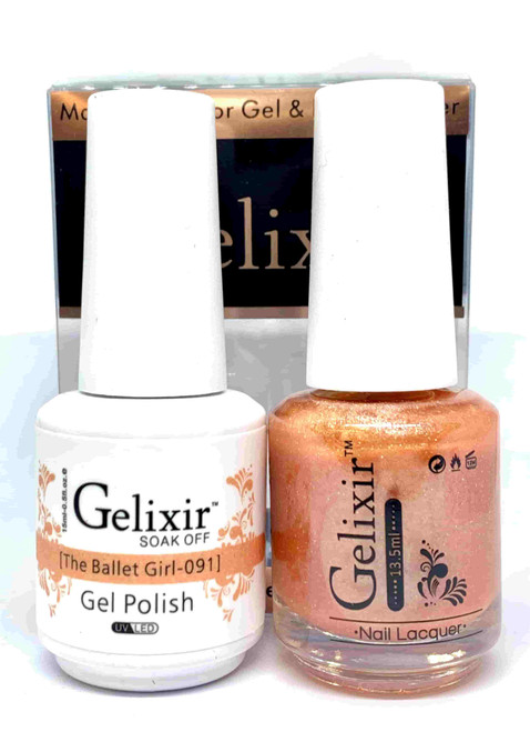 Gelixir Gel Polish & Matching Lacquer- #091 The ballet Girl