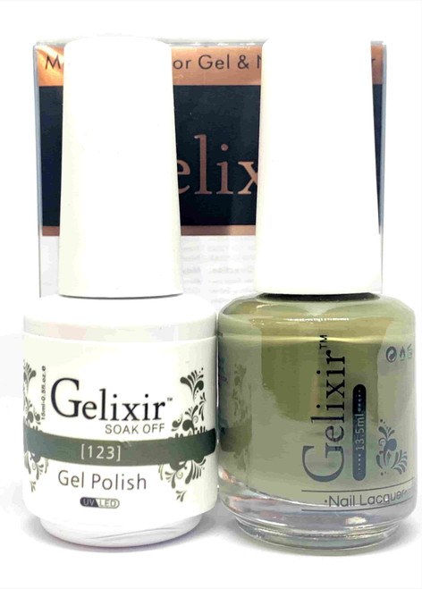 Gelixir Gel Polish & Matching Lacquer- #123