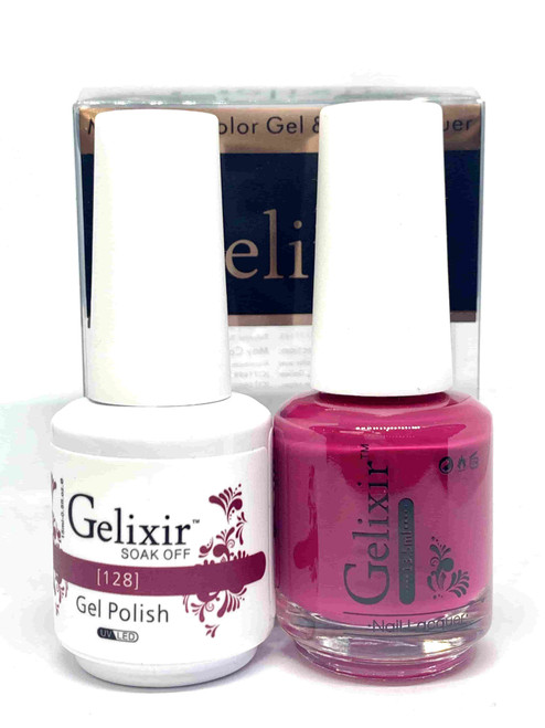 Gelixir Gel Polish & Matching Lacquer- #128