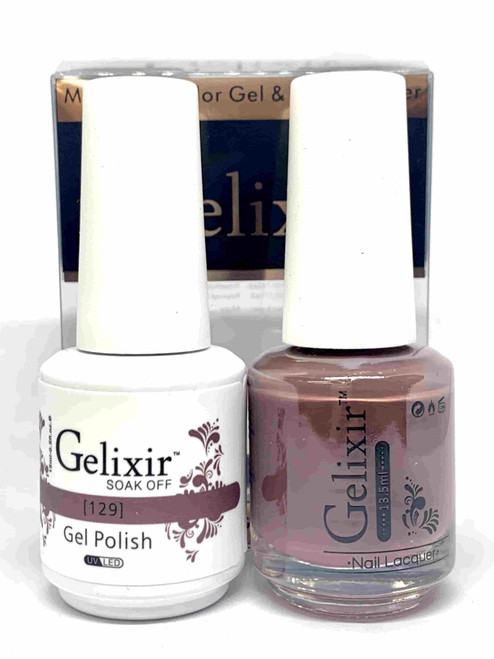 Gelixir Gel Polish & Matching Lacquer- #129