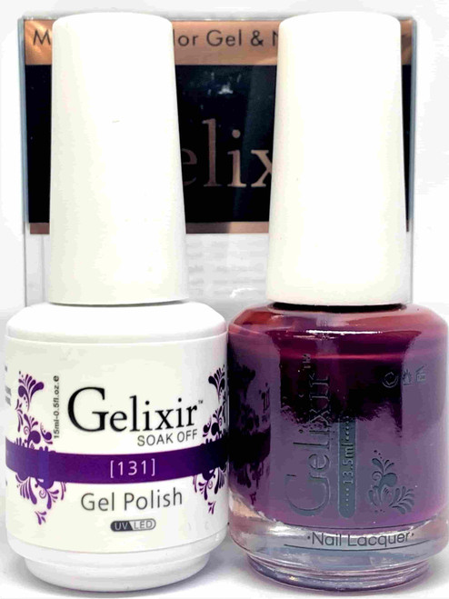 Gelixir Gel Polish & Matching Lacquer- #131