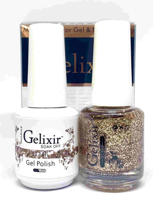 Gelixir Gel Polish & Matching Lacquer- #134