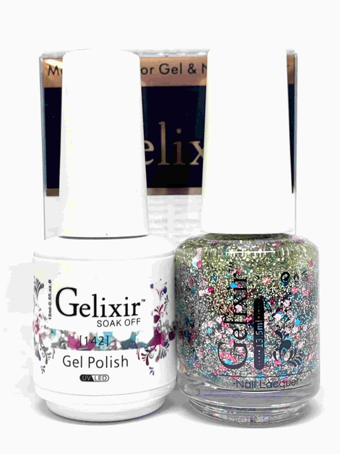 Gelixir Gel Polish & Matching Lacquer- #142